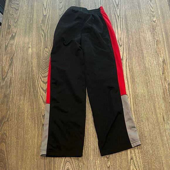 Starter Youth Boys Track Pants Elastic Waist Pull-On Black/Red/Gray Size L 10-12 - Picture 8 of 10